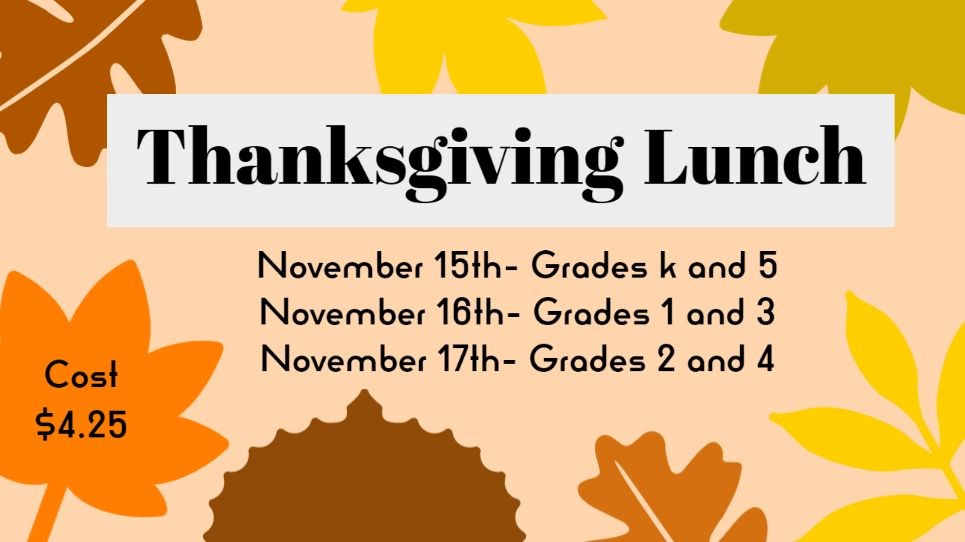 Thanksgiving Lunch Flyer